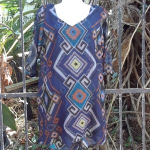 Bebop size small Aztec Gypsy boho dress small